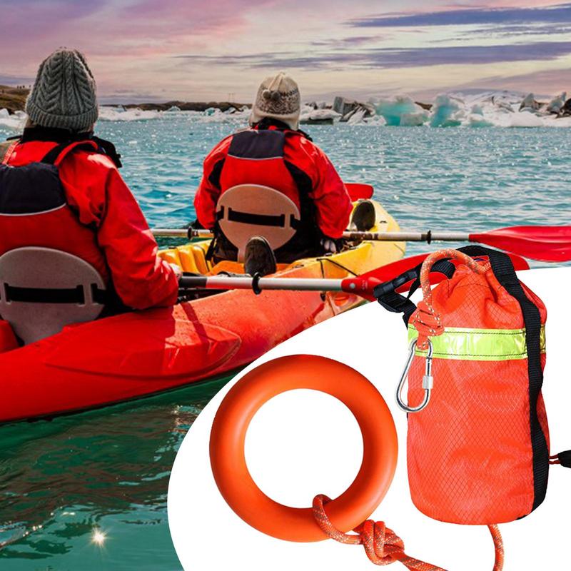 Rescue Rope Throw - スローロープ水難救助 16 メートル水難救助スローバッグ投擲可能なローププロフェッショナルラフティングカヤックラフティングボートアクセサリー