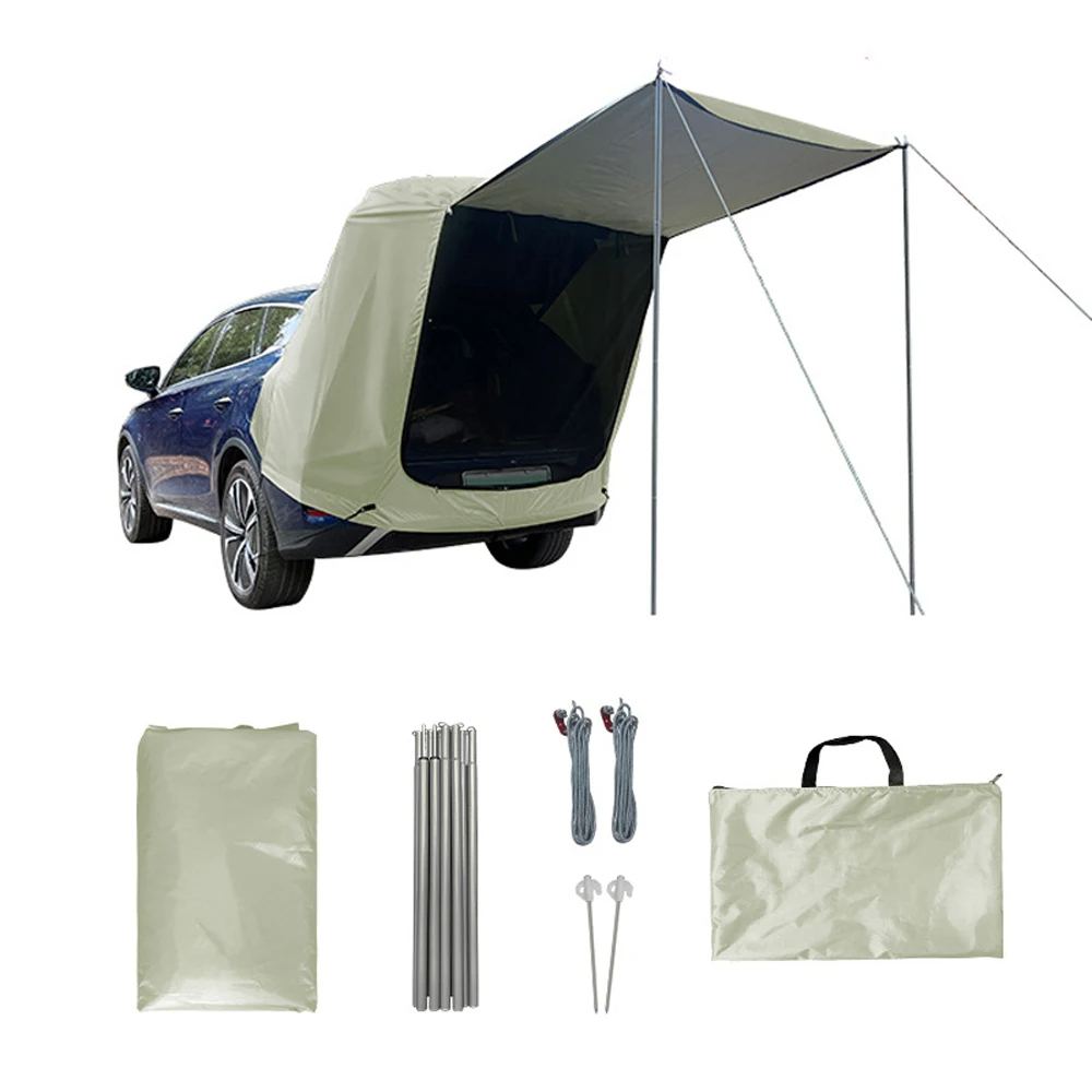 Emergency Mylar Tent - 屋外車用リアエクステンションテント キャンプ ピクニック用オーニング キャノピー 日よけ 雨よけ