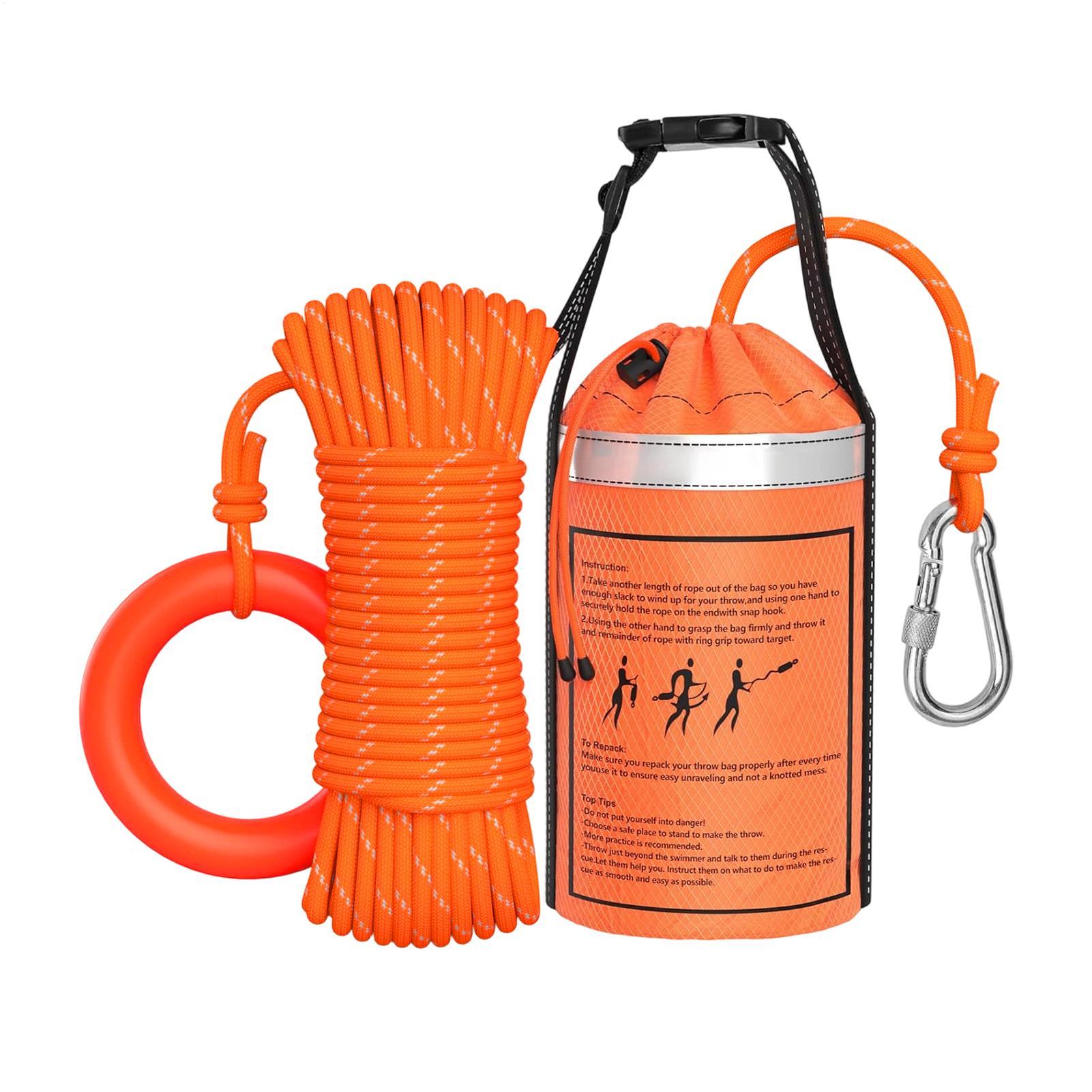 Rescue Rope Throw - 水難救助用投擲バッグ ロープ付き 湖難救助用投擲式浮遊装置 ライフガード、救助隊員、消防士、カヤック選手、スタッフ向け