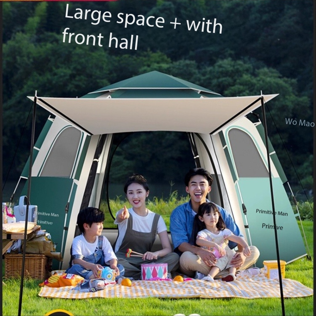 Emergency Mylar Tent - キャンプ用品特価セール 6～8人用キャンプテント 防水・防風・日よけ 簡単設営 ファミリーテント アウトドア用