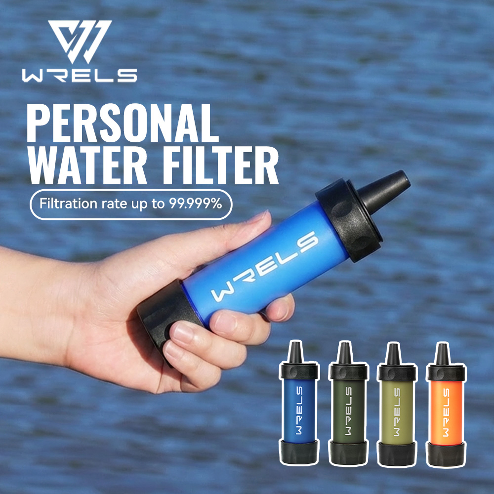 Water Purification Straw - WRELS 屋外浄水器高品質キャンプハイキング緊急生活サバイバルフィルターポータブル水ろ過システム