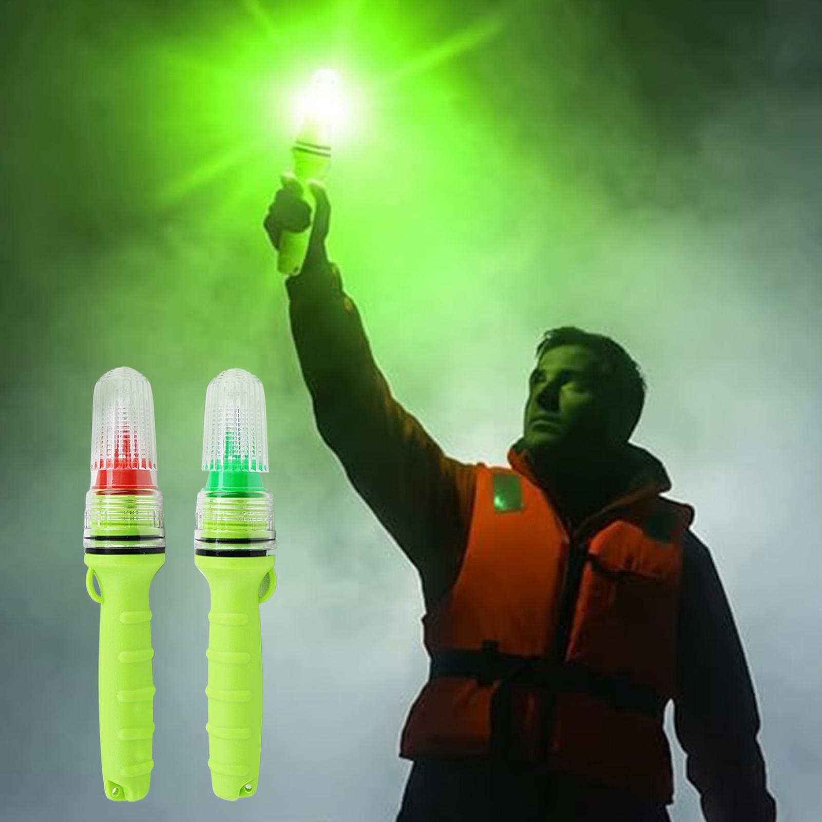 Signal Flare Kit - ポータブル防水ボートフレア視覚的遭難信号灯、ボートでの生存、海、湖、いかだ、海洋緊急キット用