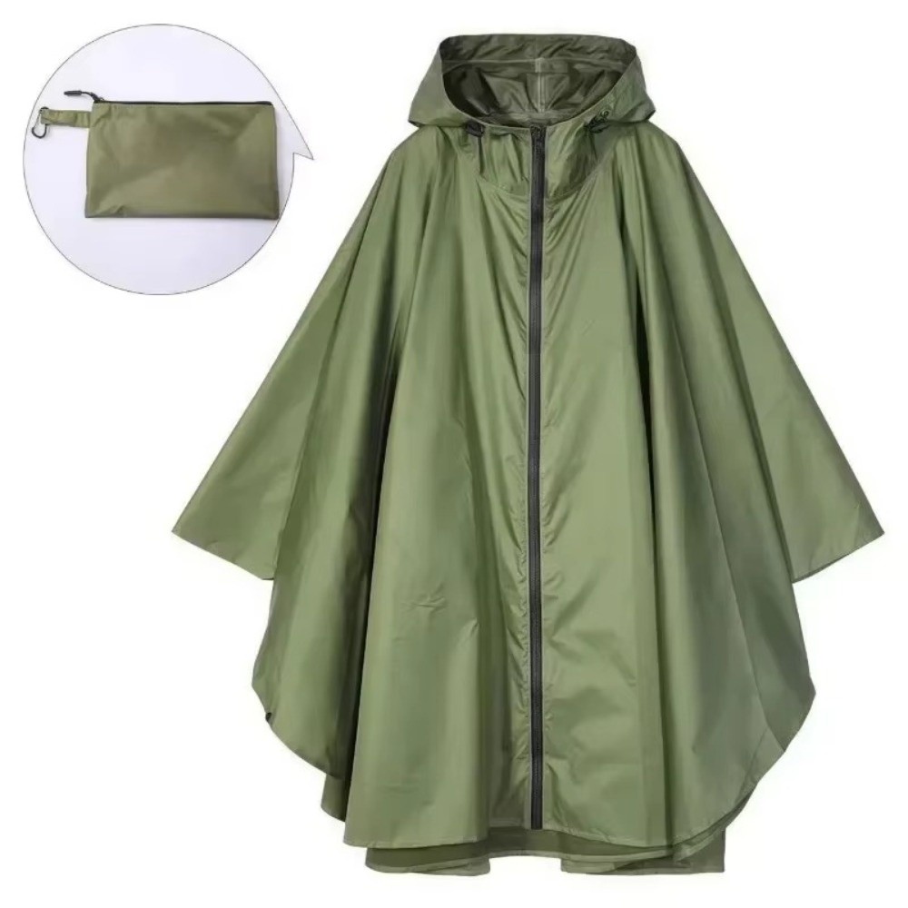 Emergency Poncho Rain - 新しい3in1アウトドアレインコート、フード付き袖付き防水レインポンチョ、多機能大型レインカバー、ハイキング旅行用