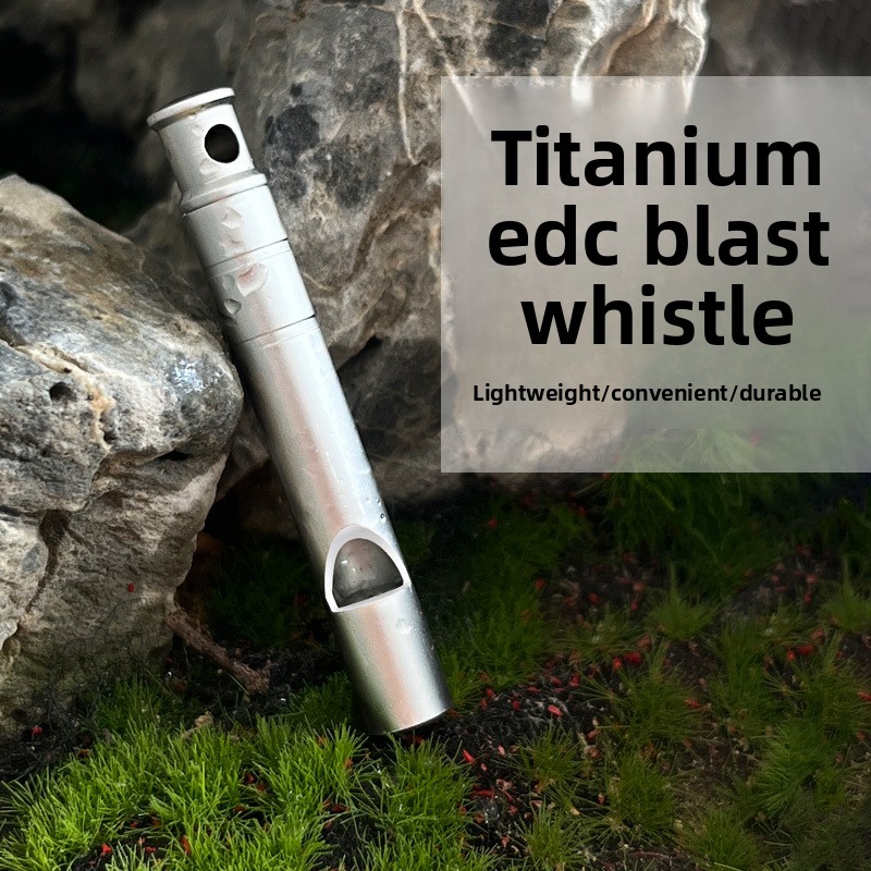 Emergency Whistle Loud - チタン合金サバイバルホイッスル大音量緊急ホイッスルミニポータブルアウトドアキャンプハイキングギアトレーニングレスキュー用