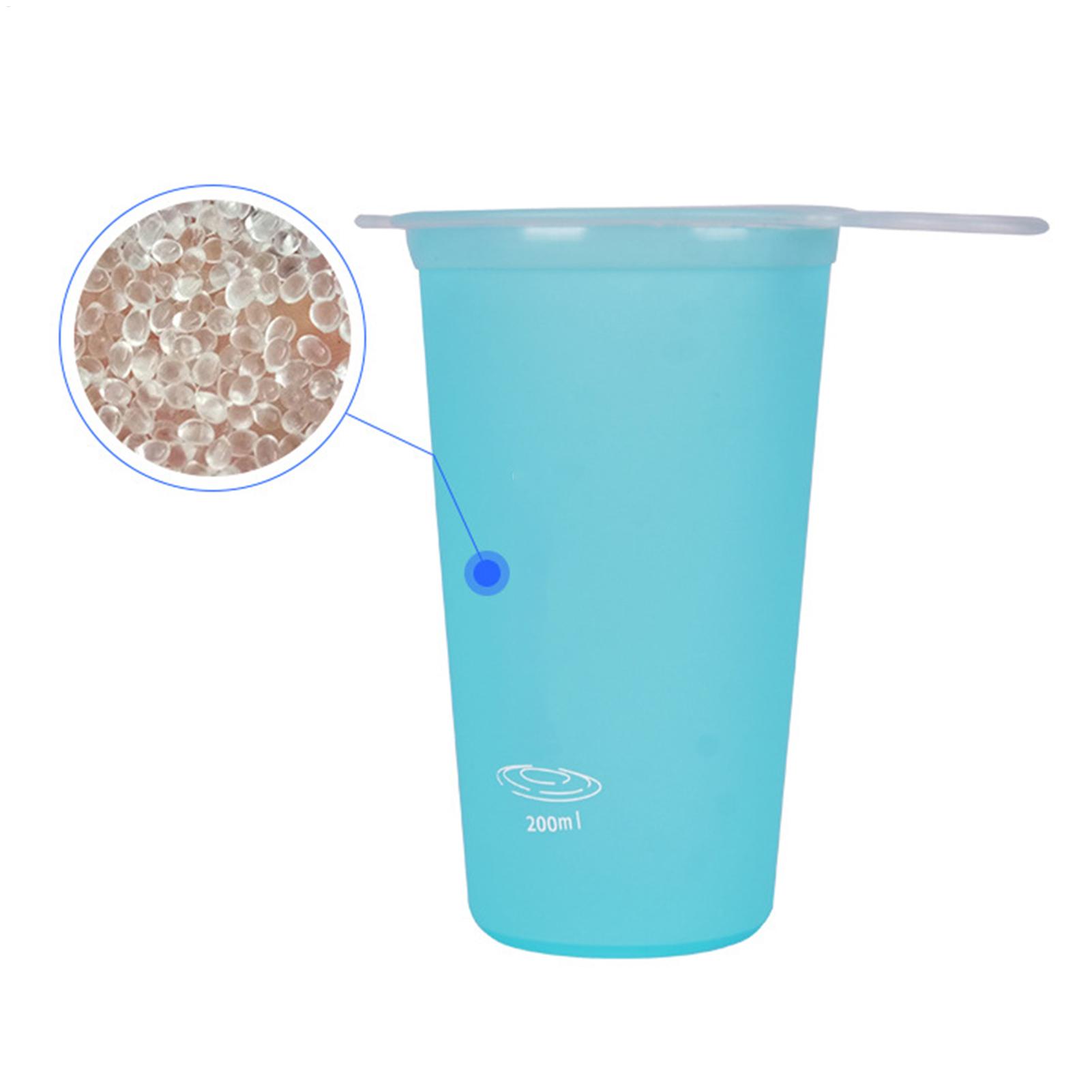 Water Bag Collapsible - TPU ソフトカップ折りたたみ式スポーツウォーターボトル屋外折りたたみ式ウォーターカップランニングサイクリングハイキングフレキシブルウォーターバッグ