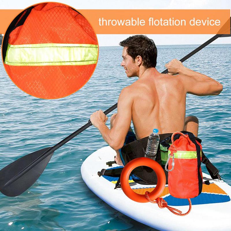 Rescue Rope Throw - スローロープ水難救助 16 メートルスローバッグ水難救助反射ローププロフェッショナルラフティングアクセサリーハンドリング安全