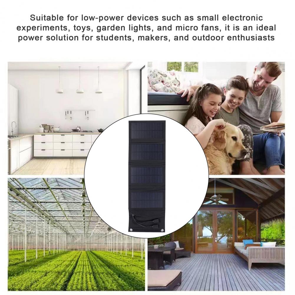 Solar Emergency Charger - 軽量ソーラーパネル 折りたたみ式ソーラーパネル充電器 7w ポータブル緊急電源バンク 高出力出力 携帯電話用