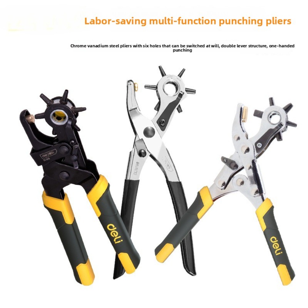 Multi Tool Plier - 工具 省力穴あけペンチ | 革製ストラップ、バッグ、紙用多機能 - モデル