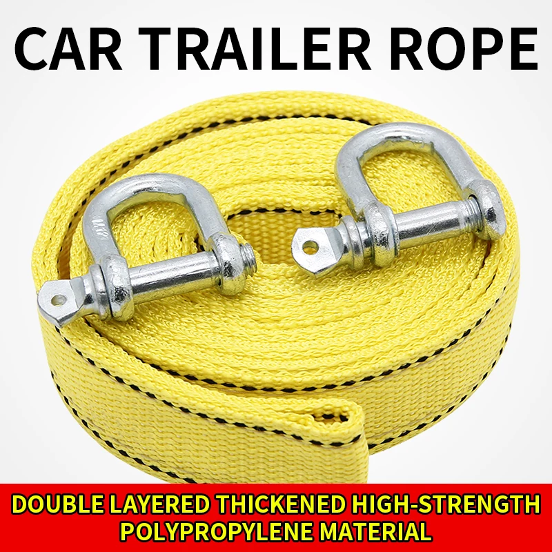Rescue Rope Throw - 車のトレーラーロープオフロード牽引ロープ 5 トン 4 メートル 5