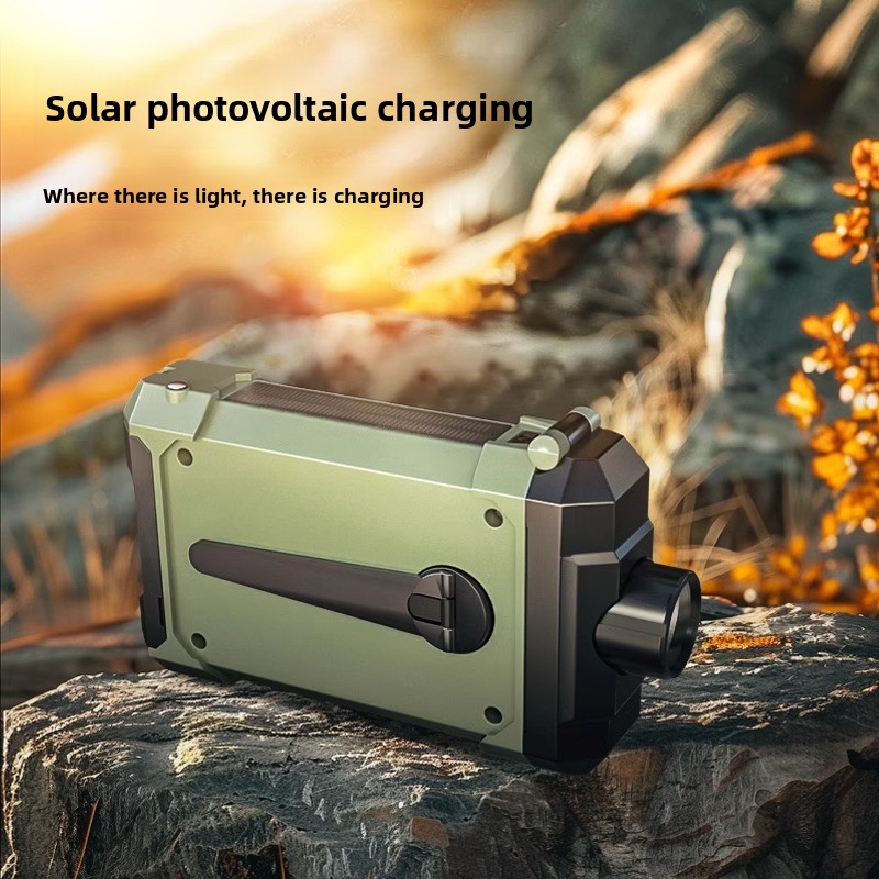 サバイバルラジオ - 緊急用手回し式＆ソーラー式天気警報、懐 - Solar Emergency Charger のレビューと価格