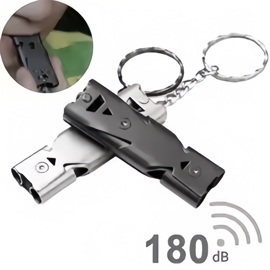 サバイバルホイッスルキーホルダー 緊急用大音量安全アラーム  - Emergency Whistle Loud のレビューと価格