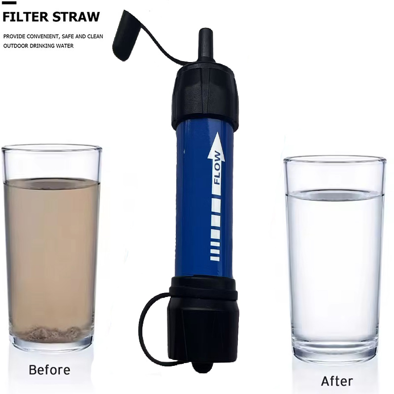 ハイキング用緊急携帯浄水器 - サバイバル、迅速な浄水、天然 - Water Purification Straw のレビューと価格