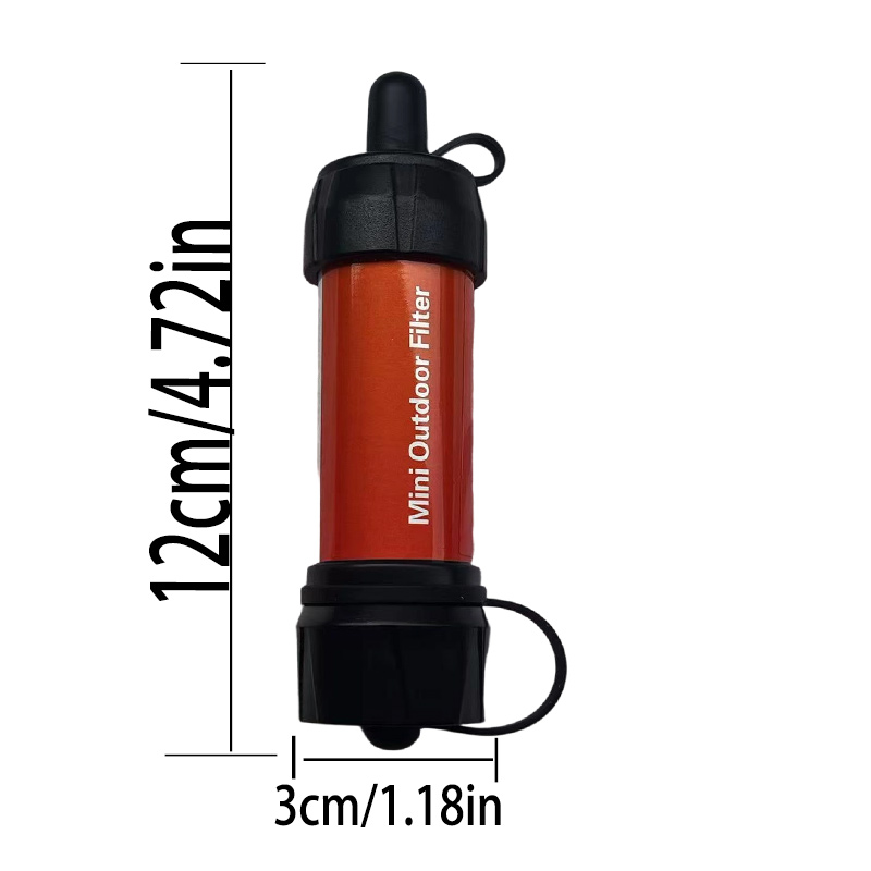ハイキング用緊急携帯浄水器 - サバイバル、迅速な浄水、天然 - Water Purification Straw のレビューと価格