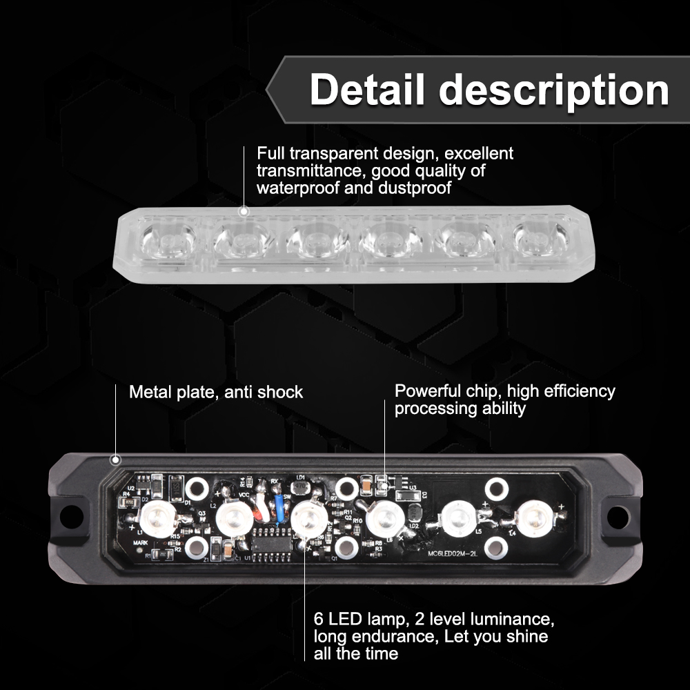 車用のLED点滅ライト、同期警告灯、表面実装、緊急照明、車両 - Sos Light Strobe のレビューと価格