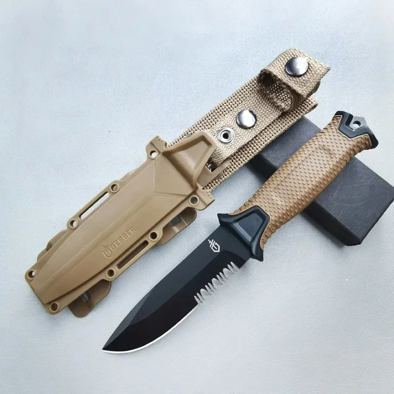 屋外折りたたみナイフ多目的キャンプ高硬度シャープサバイバルナ - Bushcraft Knife Fixed のレビューと価格