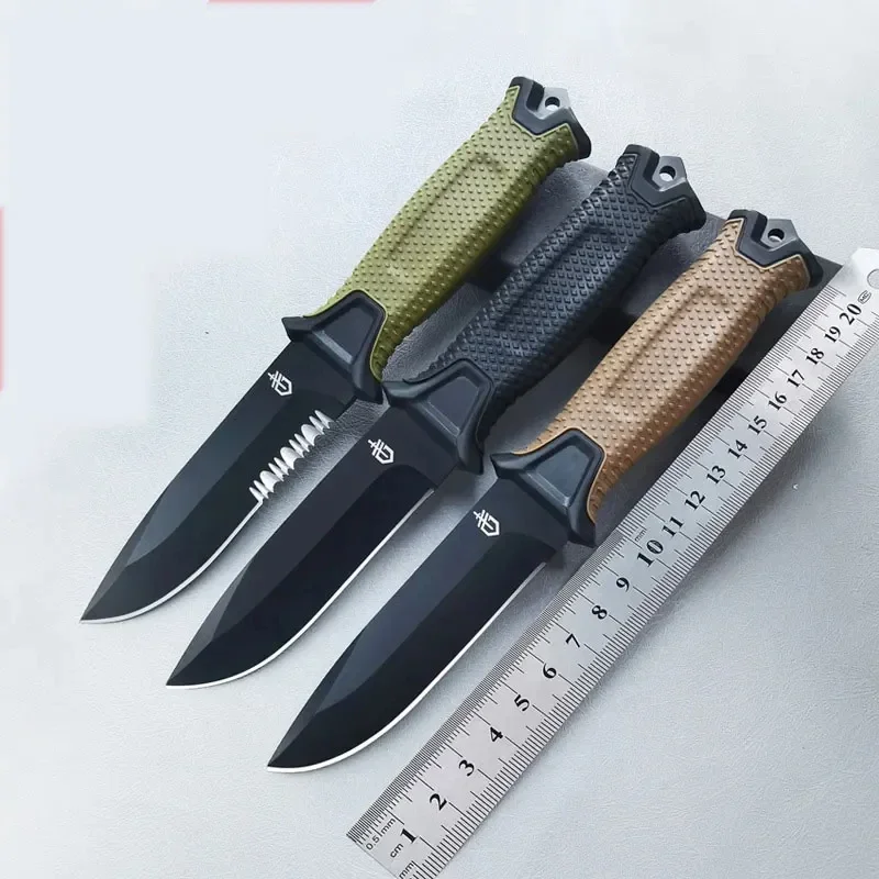 屋外折りたたみナイフ多目的キャンプ高硬度シャープサバイバルナ - Bushcraft Knife Fixed のレビューと価格