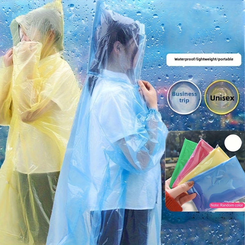 5/10 個使い捨て防水レインコート屋外ハイキング山旅行緊急 - Emergency Poncho Rain のレビューと価格