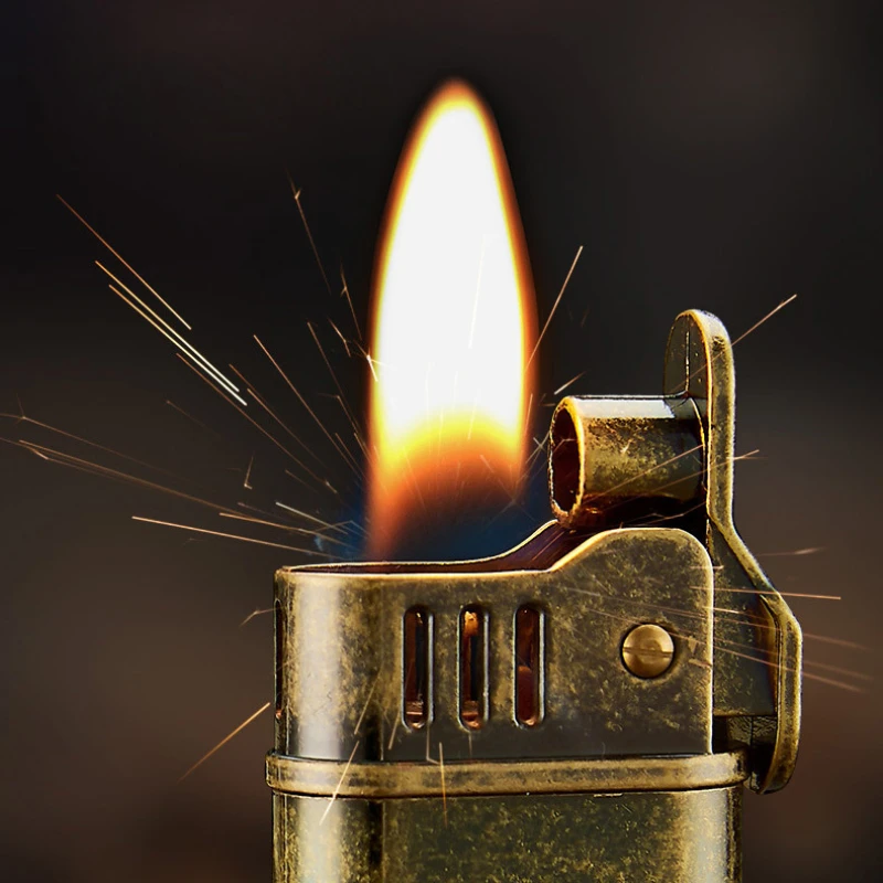 唐草ヴィンテージフリントケロセンライター、レトロメタルグライ - Fire Starting Kit のレビューと価格