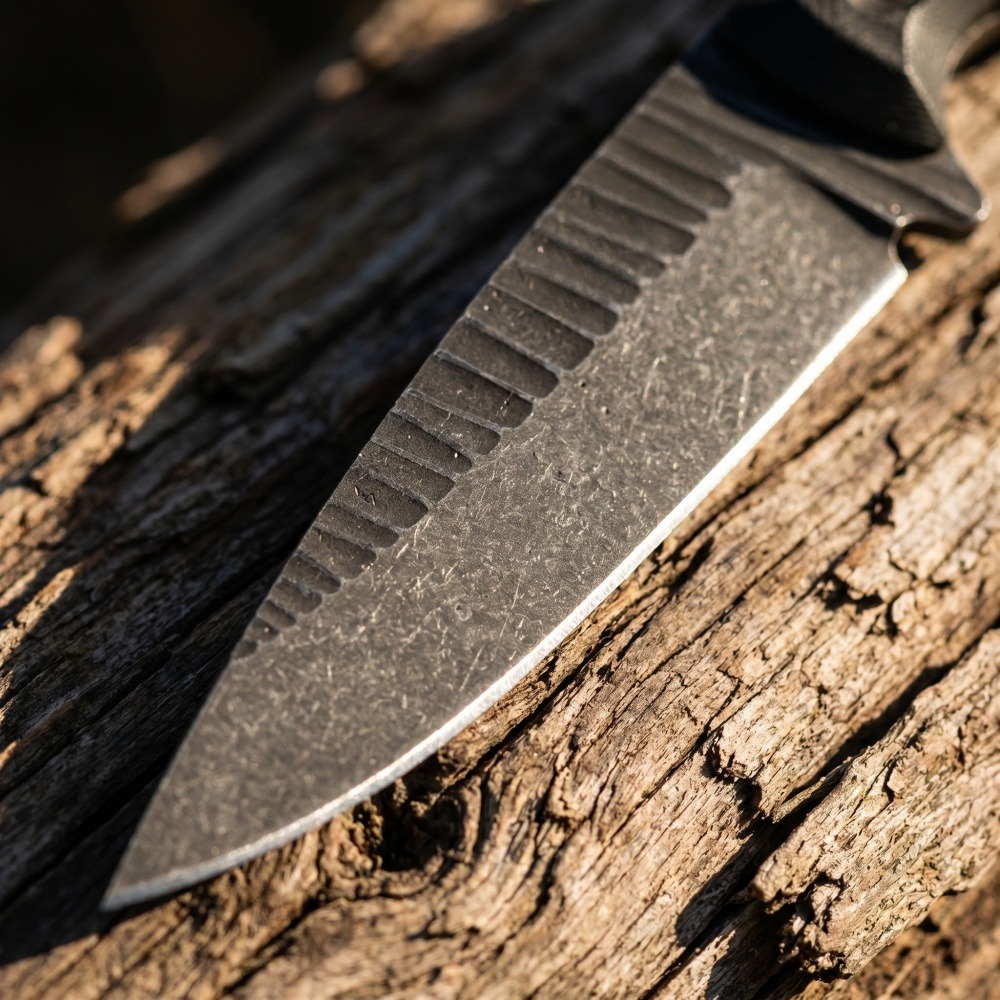 フルタングブッシュクラフトナイフ D2ブレード 滑り止めG1 - Bushcraft Knife Fixed のレビューと価格