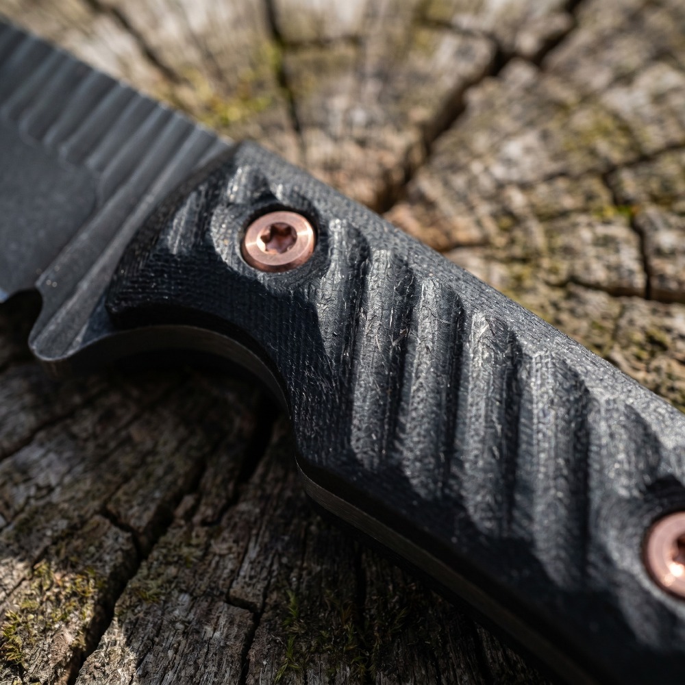 フルタングブッシュクラフトナイフ D2ブレード 滑り止めG1 - Bushcraft Knife Fixed のレビューと価格