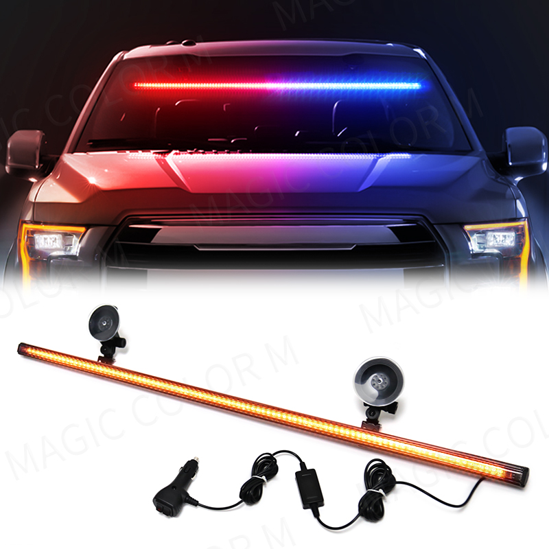 96個の3030 LEDビーズ搭載 フロントガラス用車載スト - Sos Light Strobe のレビューと価格