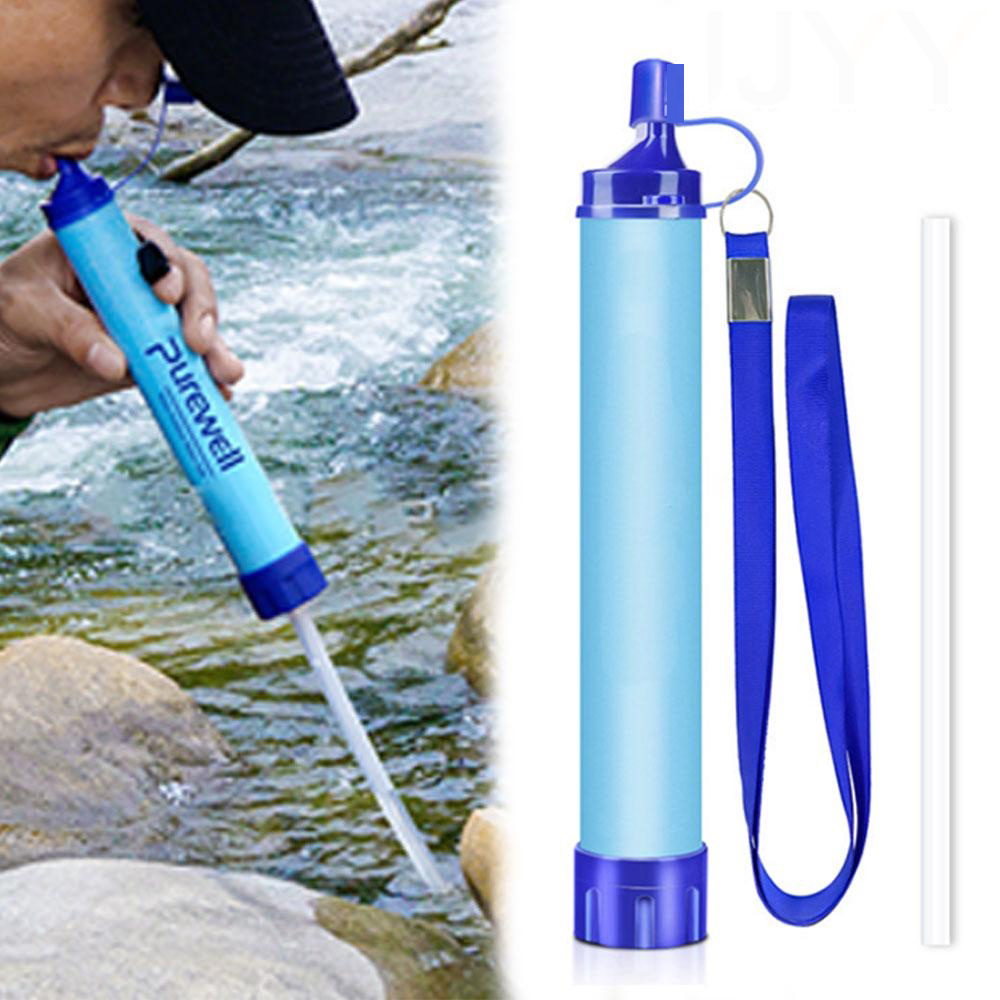 屋外用ミニ浄水ストロー キャンプ用浄水器 ポータブルハイキン - Water Purification Straw のレビューと価格