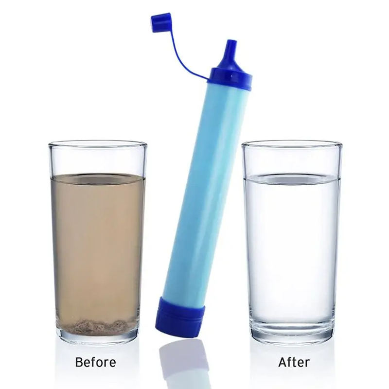 屋外用ミニ浄水ストロー キャンプ用浄水器 ポータブルハイキン - Water Purification Straw のレビューと価格