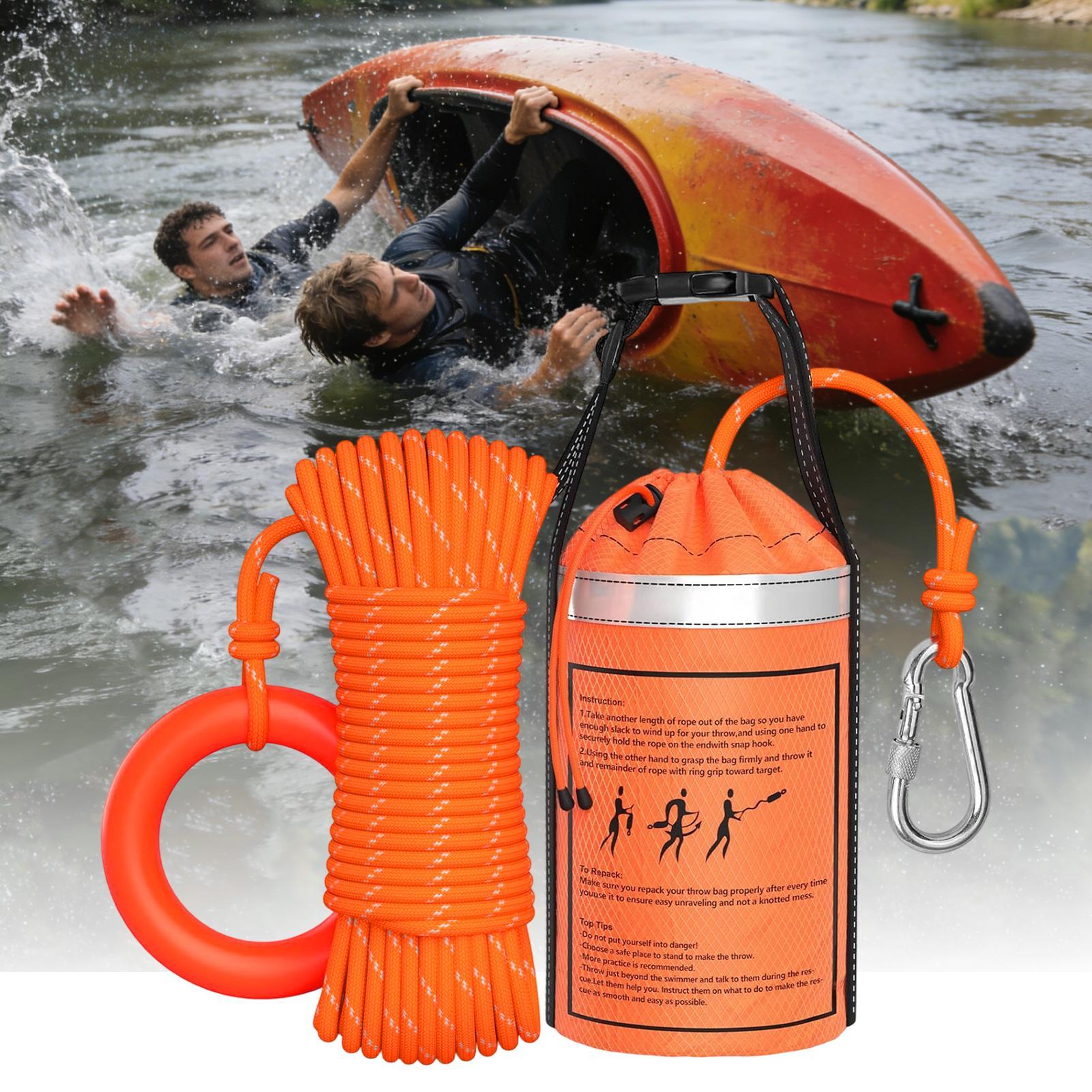 水難救助用投擲バッグ ロープ付き 湖難救助用投擲式浮遊装置  - Rescue Rope Throw のレビューと価格