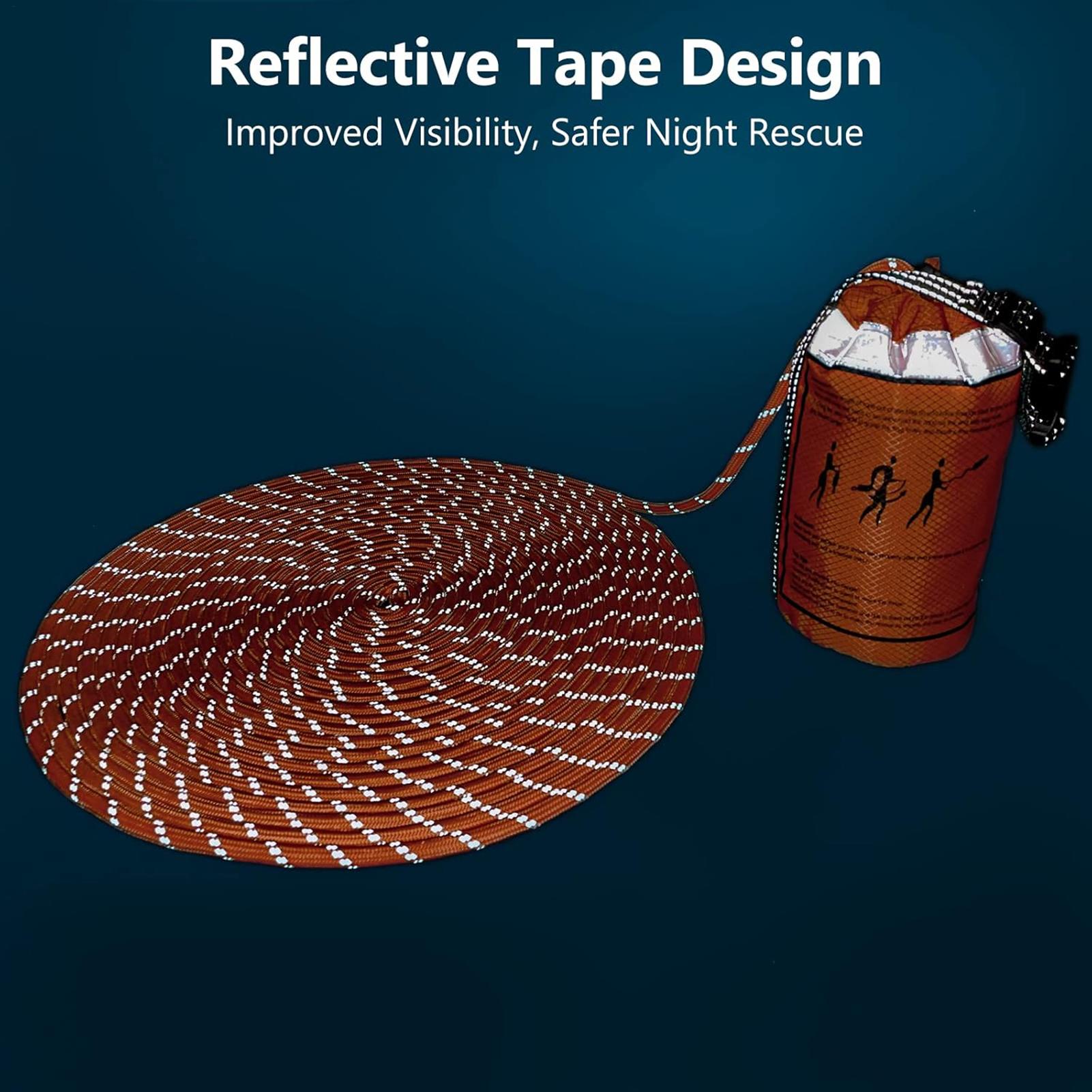 水難救助用投擲バッグ ロープ付き 湖難救助用投擲式浮遊装置  - Rescue Rope Throw のレビューと価格