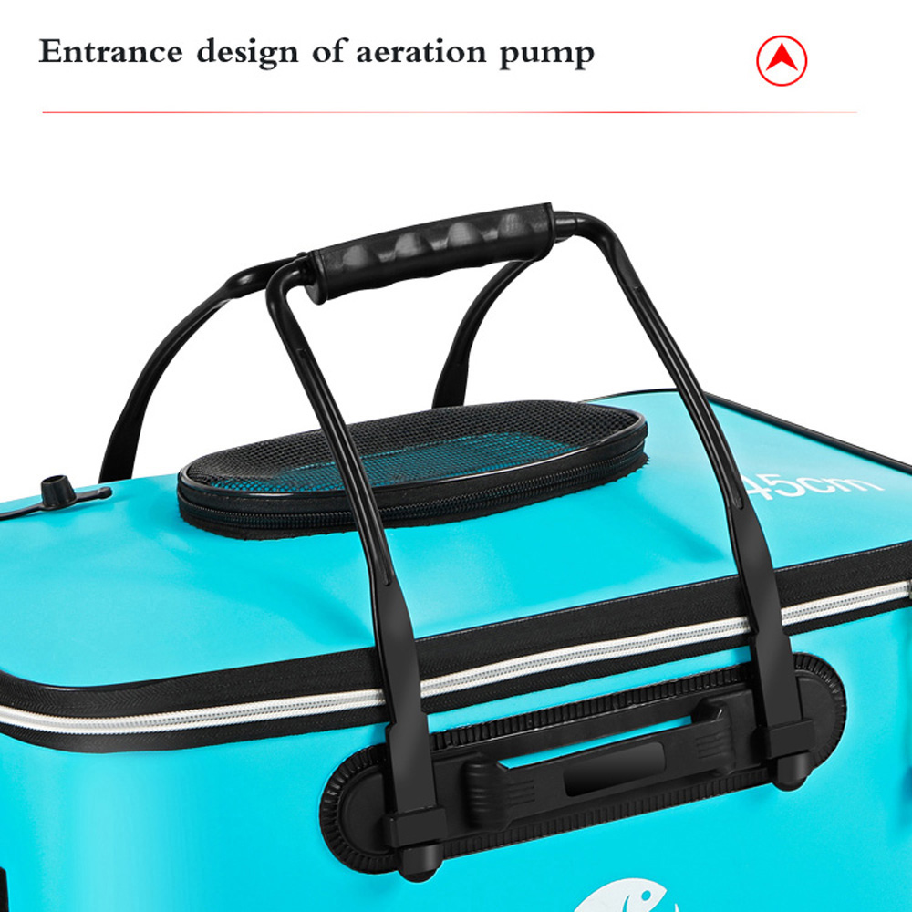 EVA製活魚バケツ サイドポケット付き ジッパー式 折りたた - Water Bag Collapsible のレビューと価格