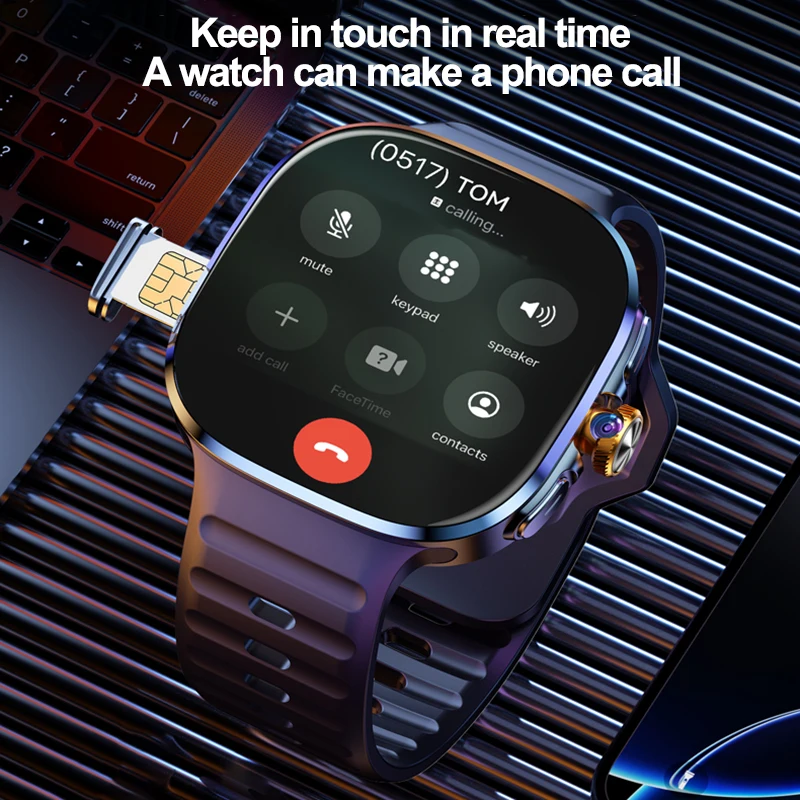 新型大画面スマートウォッチ 4G/5G SIMカード対応 A - Compass Lensatic のレビューと価格