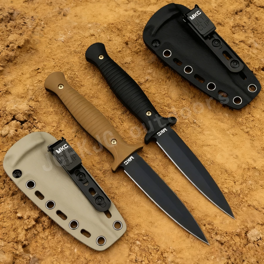 高硬度MKC V24固定刃耐久性9Cr13MovブレードG1 - Bushcraft Knife Fixed のレビューと価格