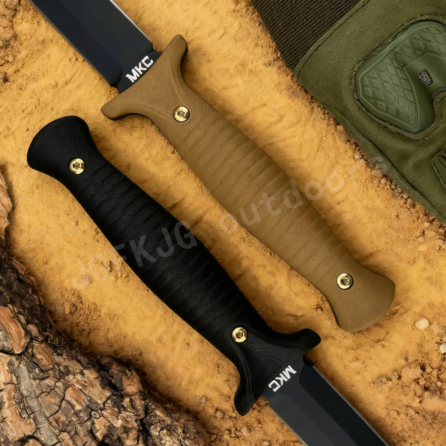 高硬度MKC V24固定刃耐久性9Cr13MovブレードG1 - Bushcraft Knife Fixed のレビューと価格
