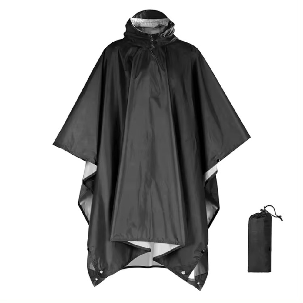 新しい3in1アウトドアレインコート、フード付き袖付き防水レ - Emergency Poncho Rain のレビューと価格