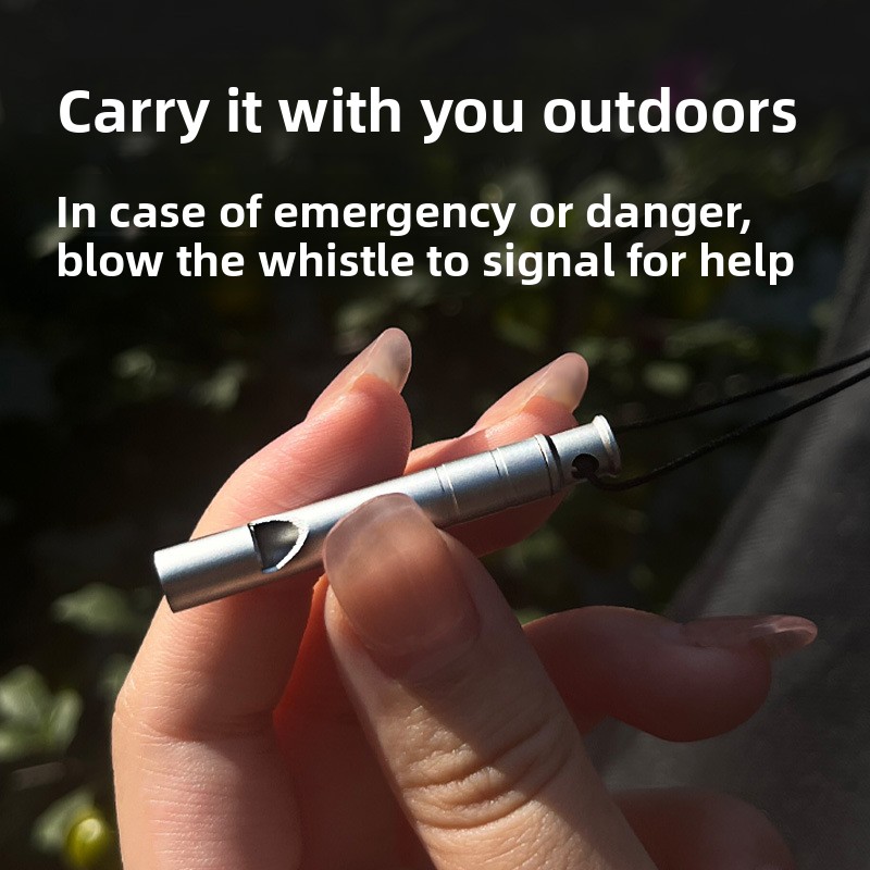 チタン合金サバイバルホイッスル大音量緊急ホイッスルミニポータ - Emergency Whistle Loud のレビューと価格