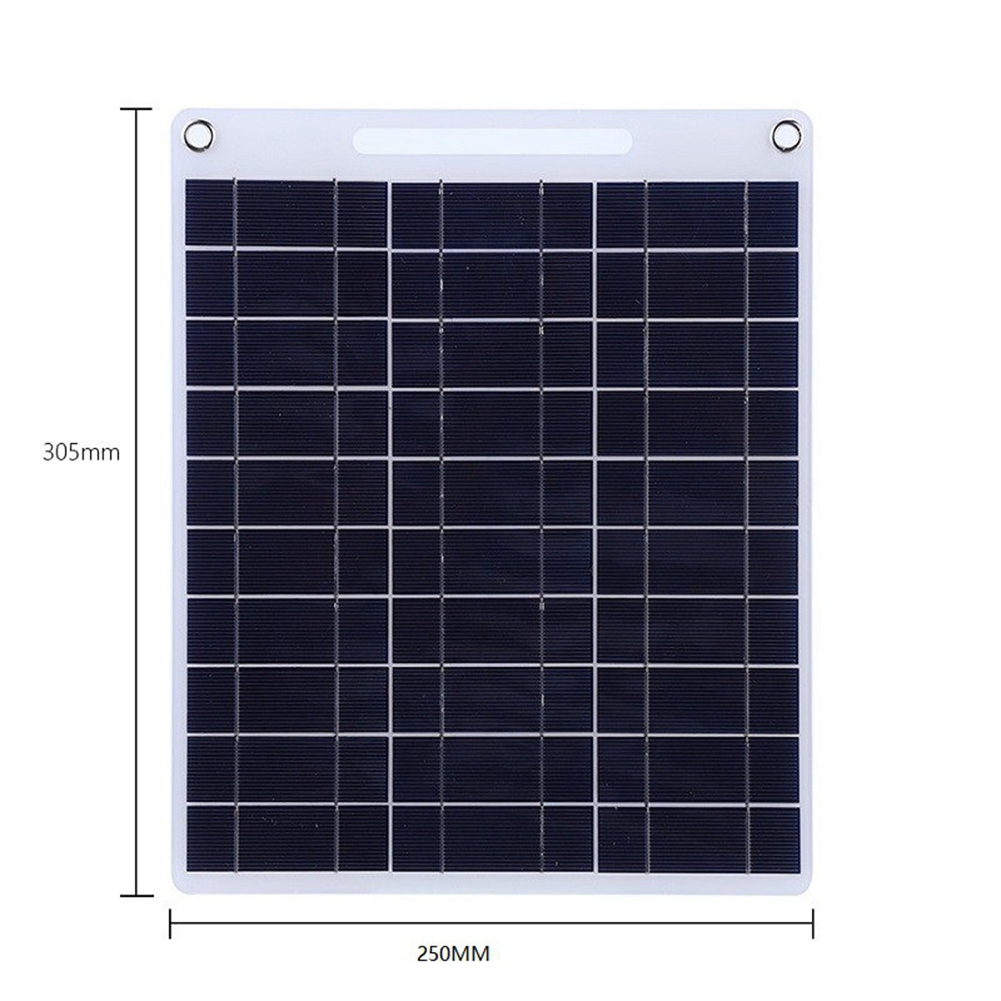 新しい 60 ワットソーラーパネルポータブル 5V デュアル - Solar Emergency Charger のレビューと価格