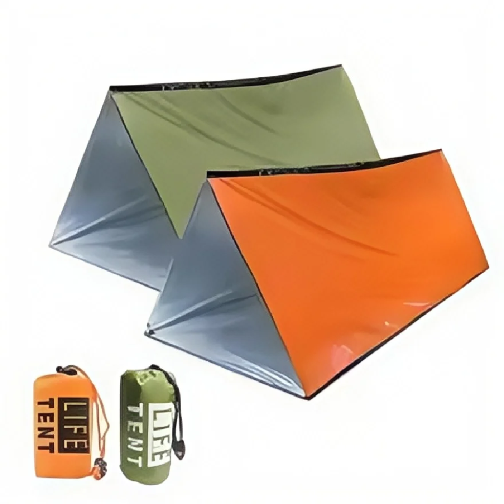 2人用緊急サバイバルシェルター - 防水マイラービビーテント - Emergency Mylar Tent のレビューと価格