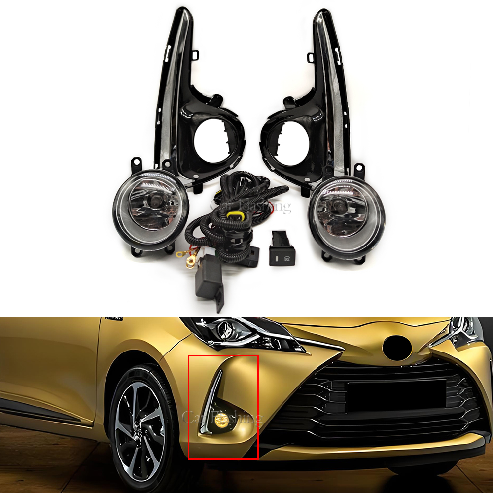 車の LED フォグライトトヨタヤリスヴィッツ米国タイプ 2 - Sos Light Strobe のレビューと価格
