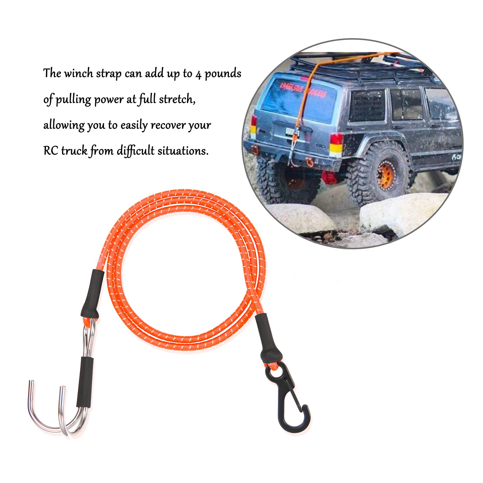 1/10 キネティックウインチストラップエスケープ弾性ロープ - Rescue Rope Throw のレビューと価格