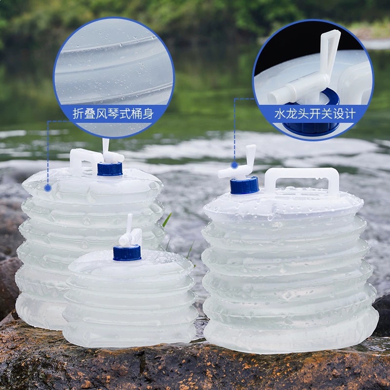 携帯用折りたたみ式バケツ 緊急用貯水タンク アウトドアキャン - Water Bag Collapsible のレビューと価格