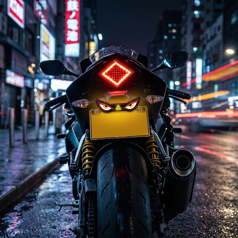 オートバイデーモンアイアンビエントライトLED呼吸ネオンライ - Sos Light Strobe のレビューと価格