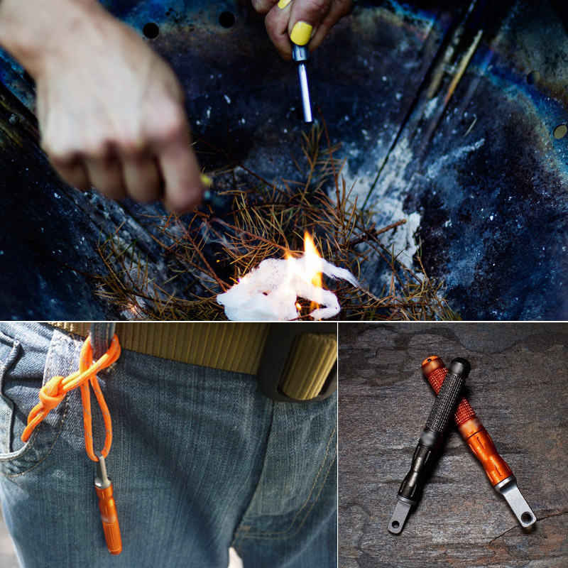 屋外用フリントとスチール製防水緊急火起こし、キャンプ用品亜鉛 - Magnesium Fire Starter のレビューと価格