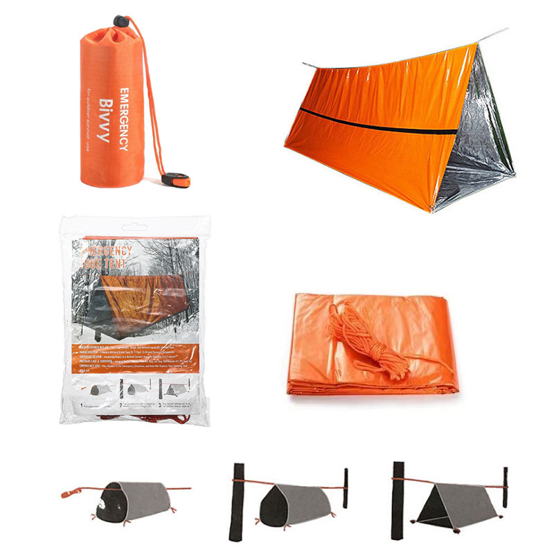 2 人緊急避難所ビビィサバイバルテントキットマイラーチューブ - Emergency Mylar Tent のレビューと価格