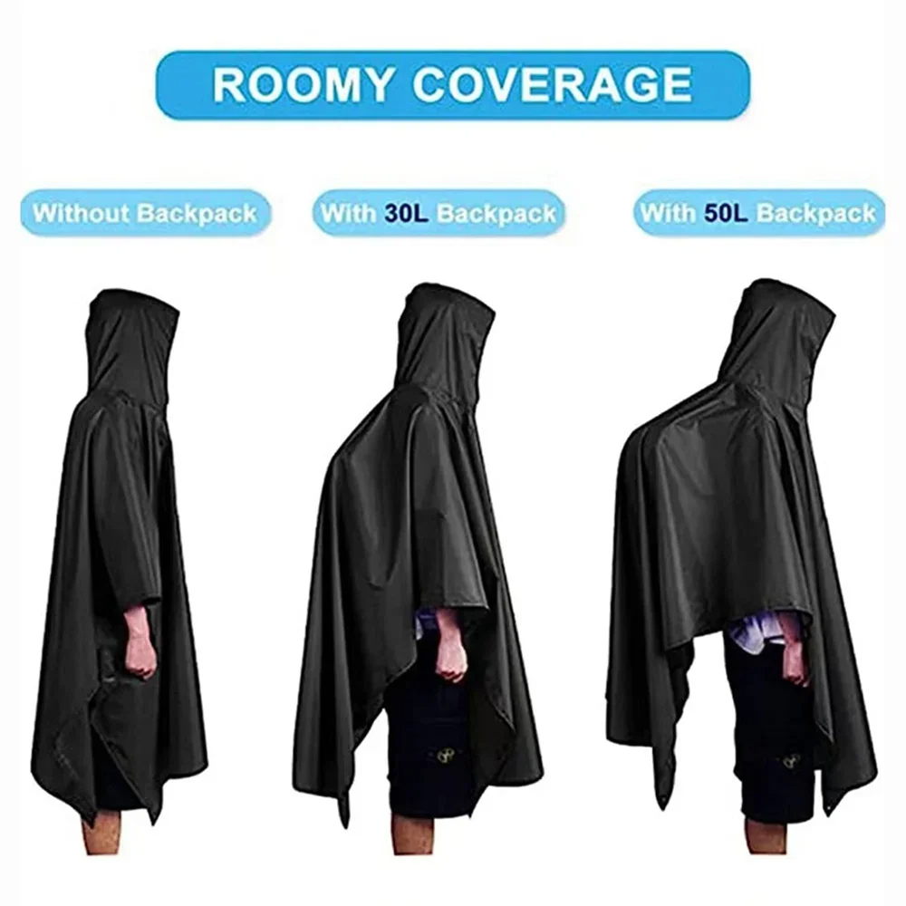3 in 1 屋外軍事レインコートフード付きスリーブ防水レイ - Emergency Poncho Rain のレビューと価格