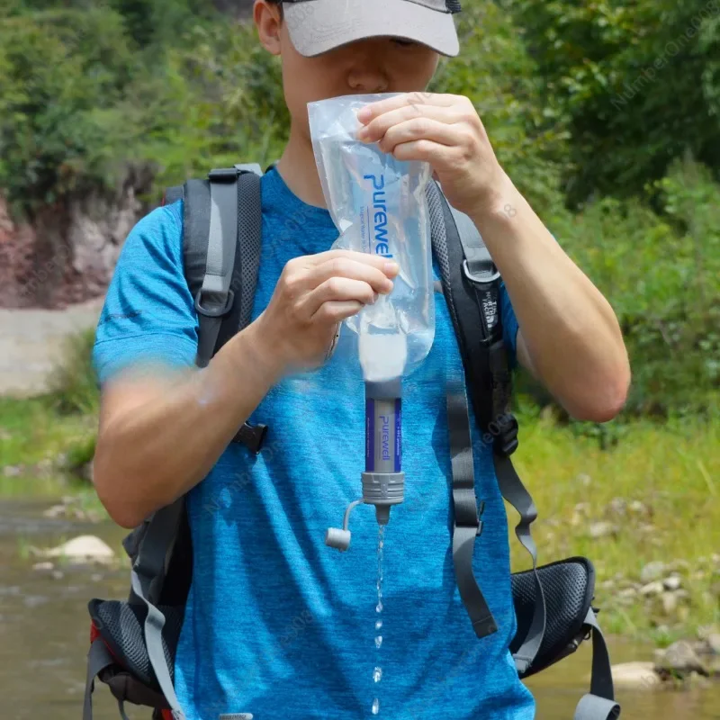 屋外用浄水器限外濾過膜浄水ストロー直接飲用ワイルドドリンクミ - Water Purification Straw のレビューと価格