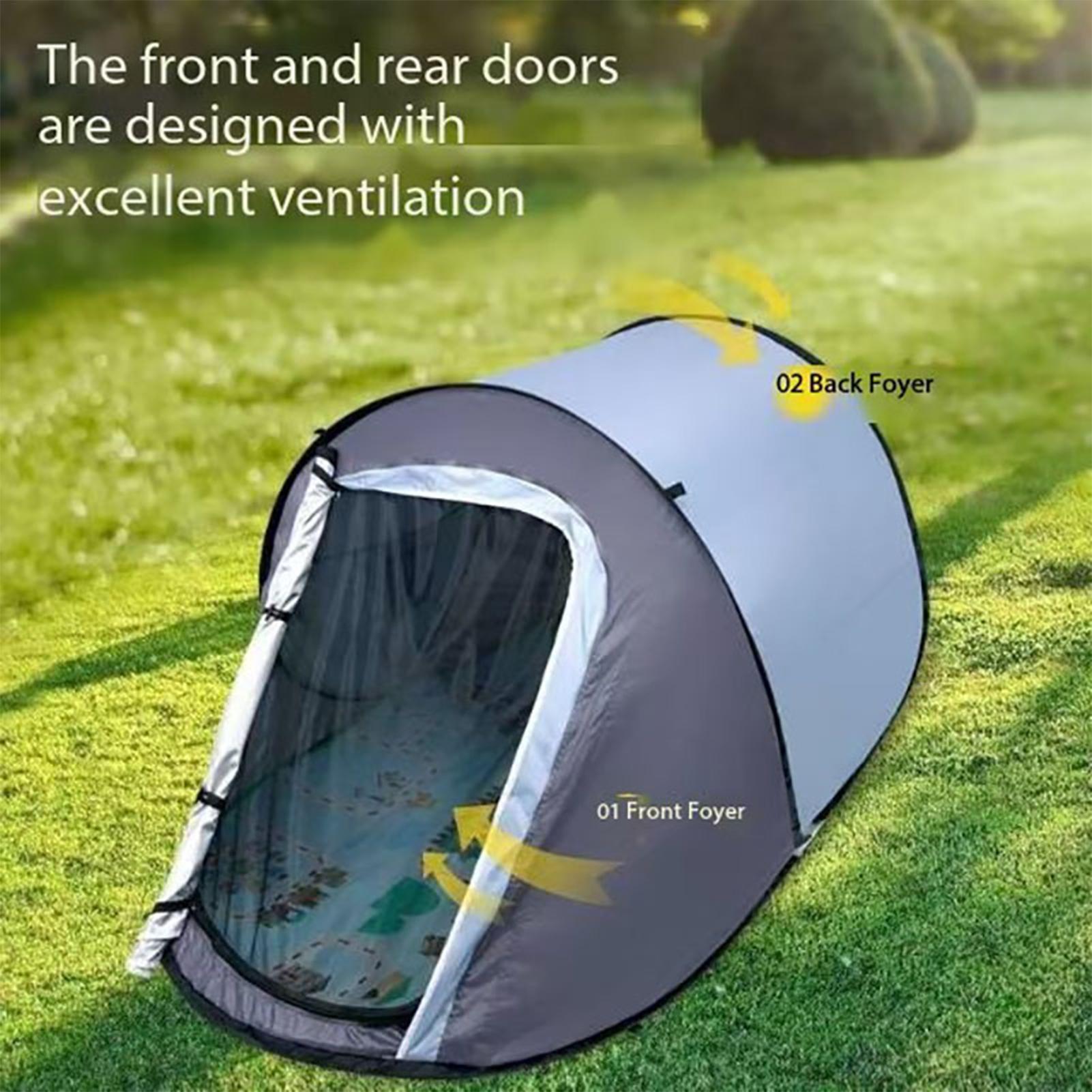 手投げ自動オープンキャンプテント 1-2 人防風防蚊日焼け止 - Emergency Mylar Tent のレビューと価格