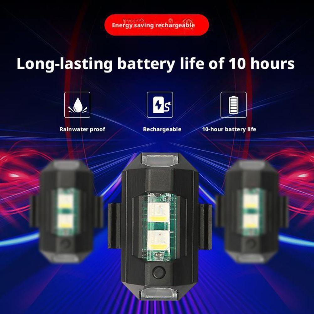 2 個ミニ LED ストロボライト装飾、7 色 LED 衝突 - Sos Light Strobe のレビューと価格