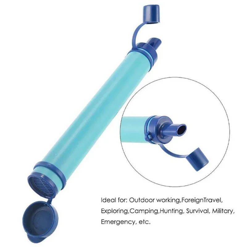 1pc 屋外ミニ浄水器ストローキャンプ浄化ポータブルハイキン - Water Purification Straw のレビューと価格