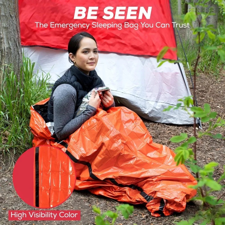 1PC 防雨緊急寝袋 - 防水テントキット、緊急シェルター、 - Emergency Mylar Tent のレビューと価格