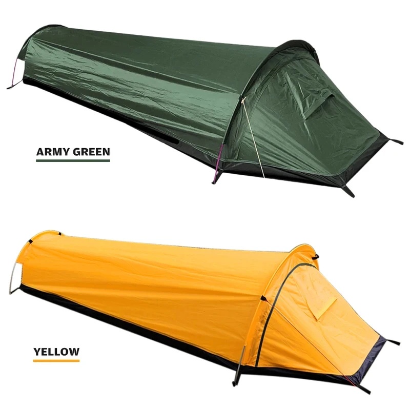 一人用キャンプテント 超軽量コンパクトアウトドア寝袋テント  - Emergency Mylar Tent のレビューと価格